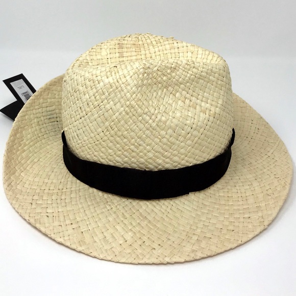 Nwt Packable Straw Raffia Hat 